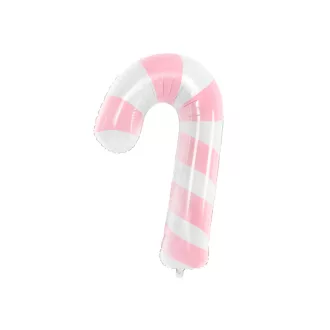 PartyDeco Fólia lufi Candy cane - rózsaszín