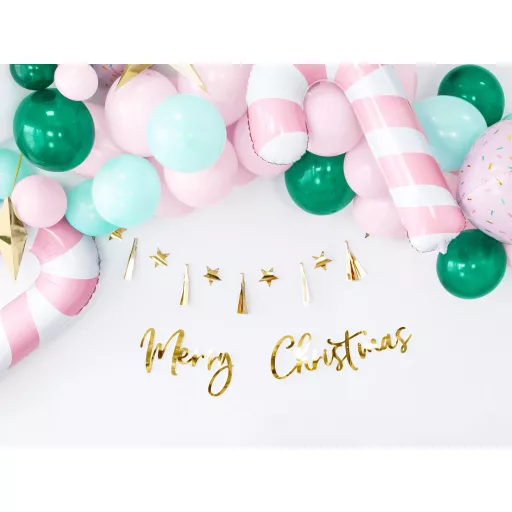 PartyDeco Fólia lufi Candy cane - rózsaszín