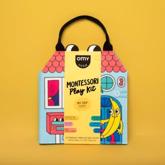 OMY Az Én Napom Montessori finommotorikus textil fejlesztő játék 25x23,5 cm