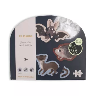 Filibabba Puzzle - Világítós Erdőbarátok