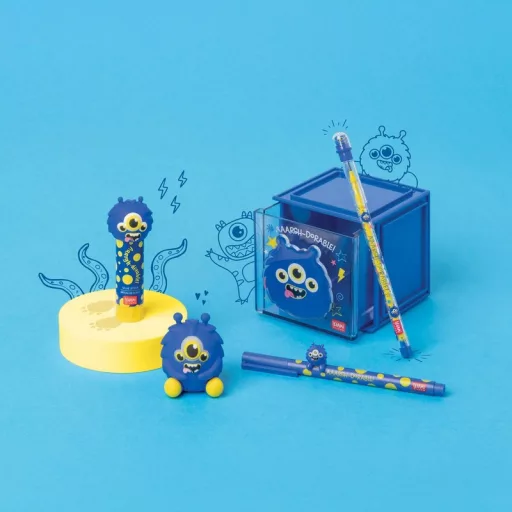 Legami Kawaii Szörnyes vízbázisú papírragasztó stift 3D szörnyecskés kupakkal 9 g