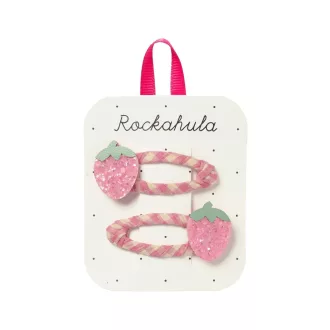 Rockahula Kids - Csillogó epres hajcsat szett