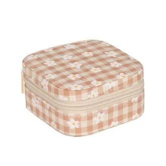   Rockahula Kids Daisy Gingham négyzet alakú ékszertartó doboz