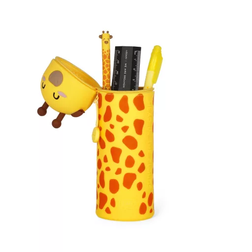 Legami Kawaii Zsiráf 2 az 1-ben puha szilikon hengertolltartó és asztali ceruzatartó