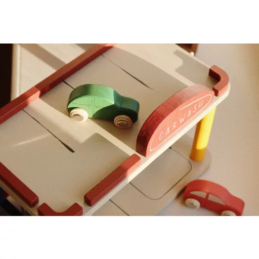 Konges Slojd Mini Fa Kisautók Fadobozban Wooden Mini Cars 26x16x3,5 cm 9 db