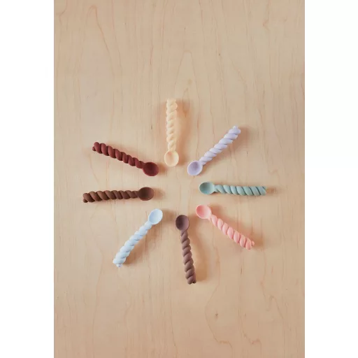OYOY Mellow Spoon - kanál szett 3 darabos kiszerelés - Kék / szürke / menta