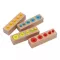 Andreu Toys Montessori fa térfogat hengerek fejlesztő játék 4 alappal és 20 színes hengerrel, 15x4 cm, 24 db