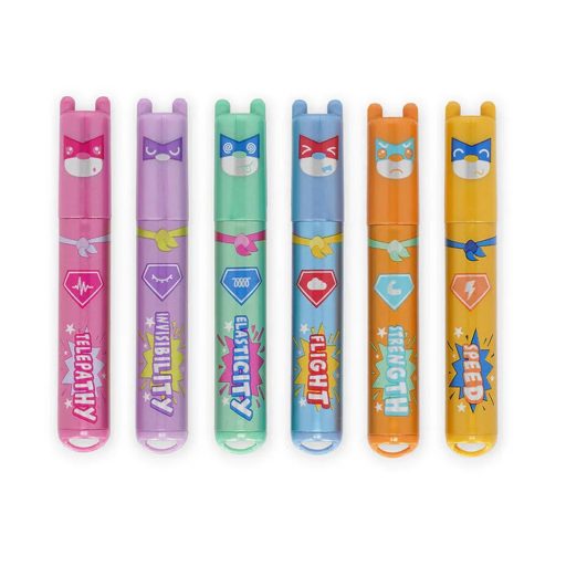 Legami mini szövegkiemelő 6 szín/szett - Superpower macis