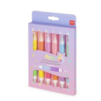   Legami szövegkiemelő készlet, pasztell és neon, 2 végű, cicás