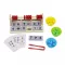 Andreu Toys Montessori fa oktatójáték matematikai műveletek golyókkal, tálkákkal és csipesszel, 22x7,5 cm