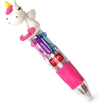 Legami Négyszínű golyóstoll, mini, unikornissal