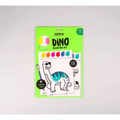 OMY Dinó dinoszauruszos vízzel színező akvarell festőkészlet ecsettel 12 db