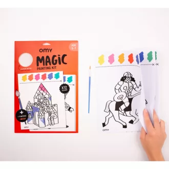 OMY Magic Mágikus vízzel színező akvarell festőkészlet ecsettel 12 db