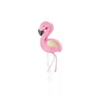 PartyDeco nagy rózsaszín flamingó formájú pinata nyári kerti partira és gyerek szülinapra