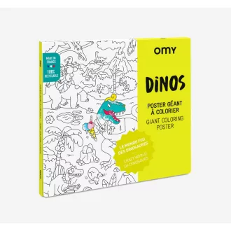 OMY Dinó dinoszauruszos óriás színező poszter 70x100 cm