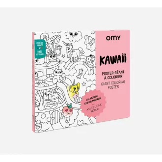 OMY Kawaii aranyos japán stílusú óriás színező poszter 70x100 cm