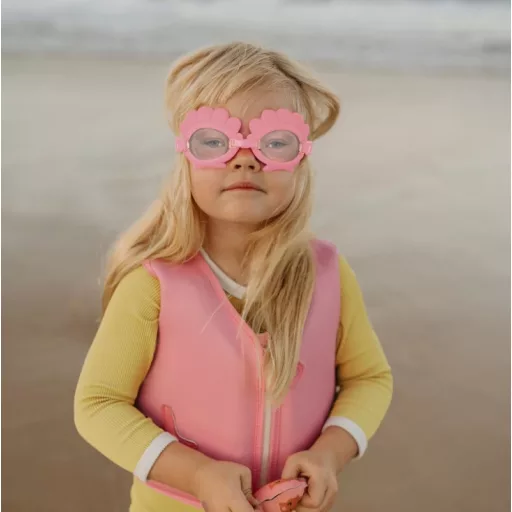Sunnylife Ocean Treasure Rose rózsaszín kagylómintás gyerek mini úszószemüveg