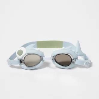 Sunnylife Shark Tribe Khaki zöld cápás gyerek mini úszószemüveg szilikon pánttal
