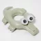 Sunnylife Cookie the Croc khaki krokodil hátul nyitott osztott gyerek úszógumi 83x62 cm