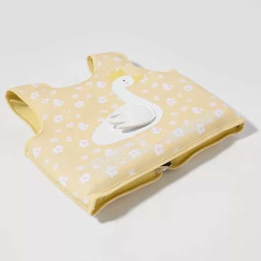 Sunnylife Princess Swan Hattyú Királynő virágos neoprén gyerek úszómellény 39x36 cm