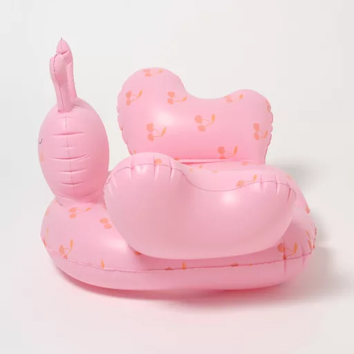 Sunnylife Cotton Candy Cherry cseresznyemintás pillangó formájú hátul nyitott gyerek úszógumi