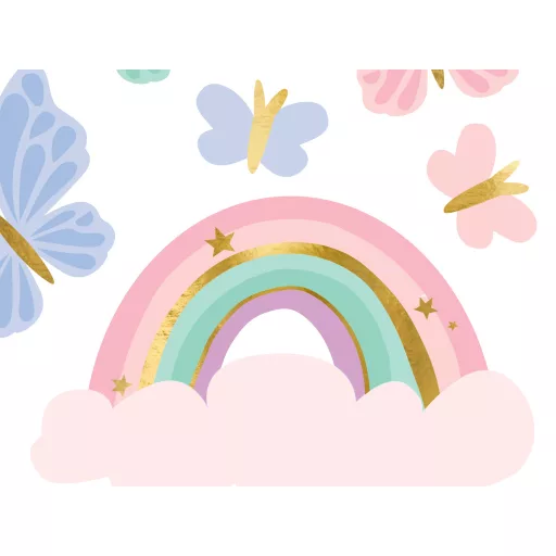 PartyDeco Unicornis Tetoválás színes