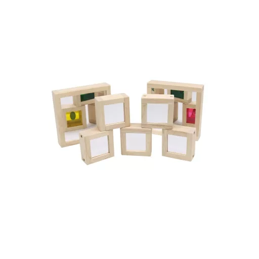 Andreu Toys Fa Fény- és Tükrös Kincses Kockák