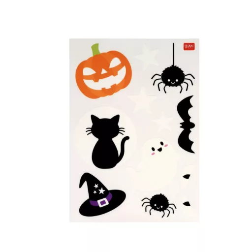 Legami sötétben világító Halloween ablakmatrica szett ragasztómentes statikus dekoráció gyerekeknek
