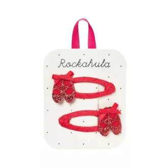   Rockahula Kids Hajcsat szett - Piros balerinacipő készlet, 2 db-os