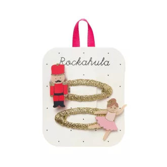   Rockahula Kids Hajcsat szett - Karácsonyi diótörő készlet, 2 db-os