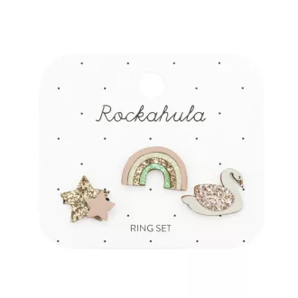   Rockahula Kids Gyűrű szett - Elvarázsolt szivárvány és hattyú